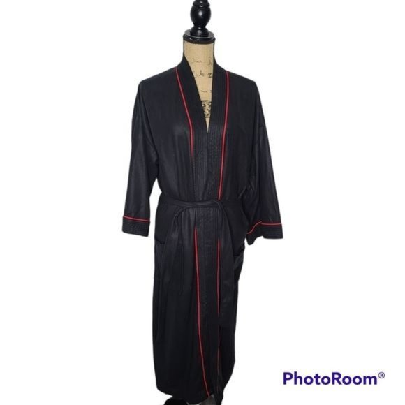 Vintage Other Vintage 9s Mens Long Black Robe Poshmark